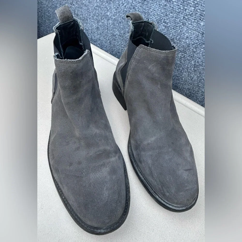 ALLSAINTS Mens Chelsea Boot Gray Men's 42 US 9